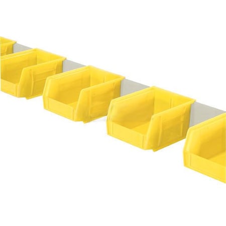 Global Industrial Bin Rail, 60W x 3-1/4H, Steel, Tan 606942TN